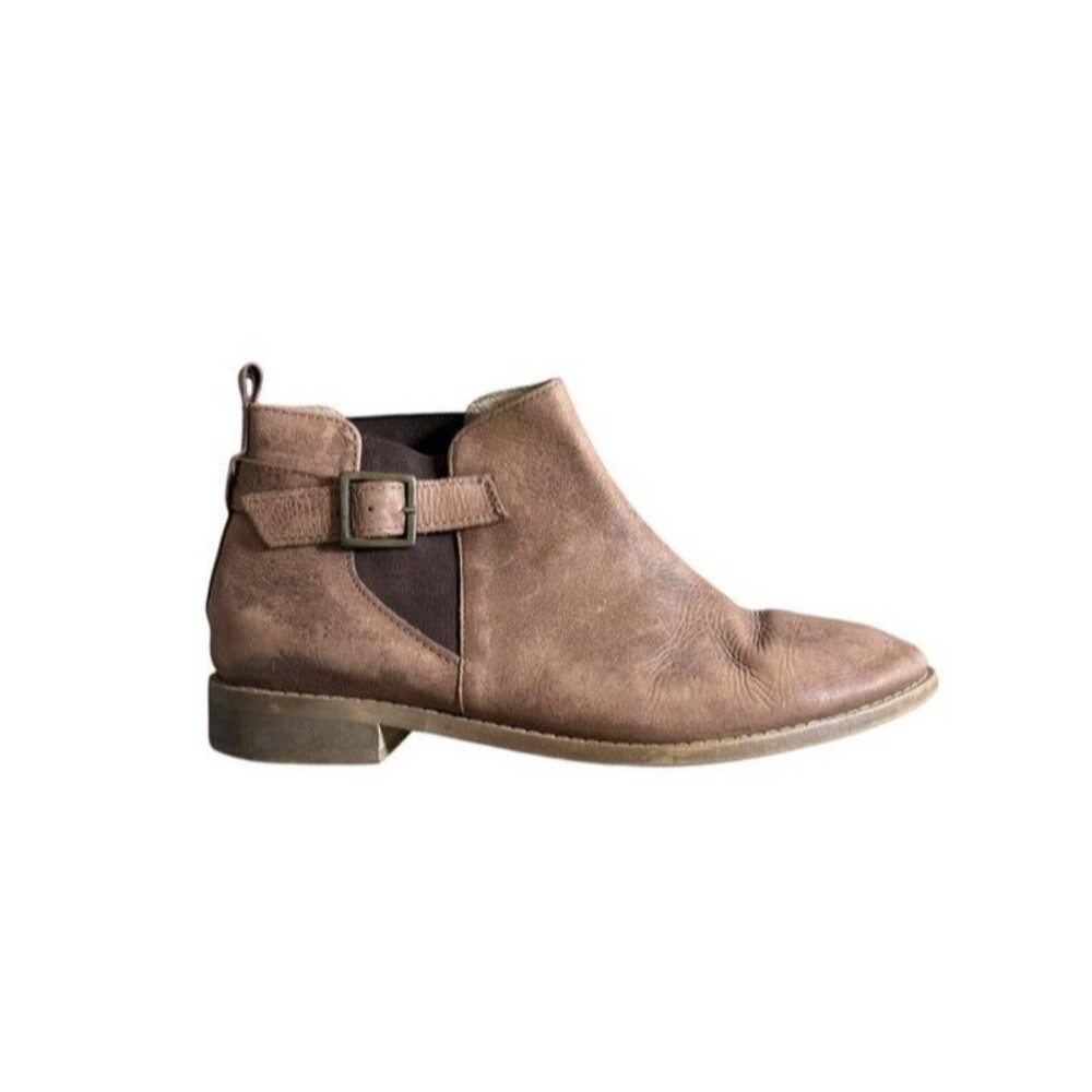 Boden Johnnie B Leather Ankle Boots Womens Size 40 US 9 - Distressed Booties